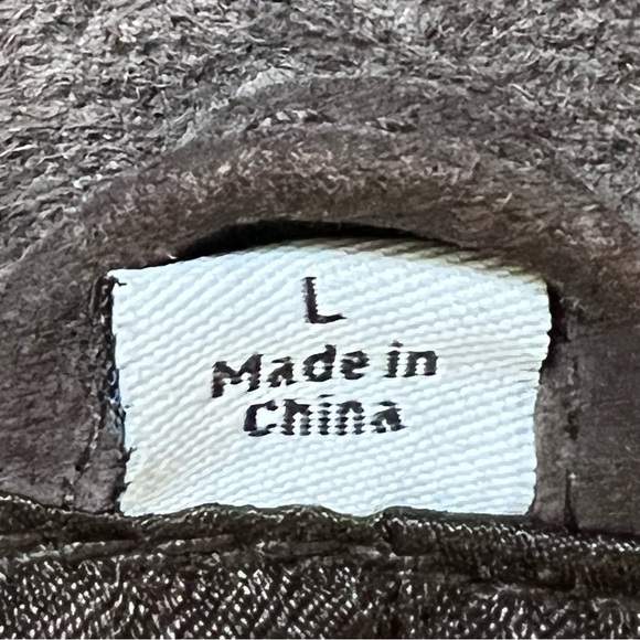 Pamela McCoy Collections Brown Suede Coat With Bronze Beading Trim Large - Picture 12 of 16